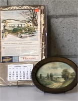 Vintage Artwork/Pontiac 1955 Calendar