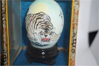 3 Hand Painted Asian Eggs