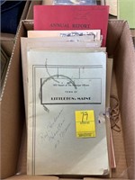 1950s 60s and 70s Littleton Maine annual reports