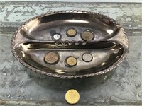 Mexican coin ceramic ashtray