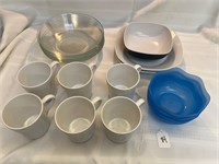 Assorted bowl and coffee cups