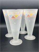 4) Frosted Cocktail Glasses
