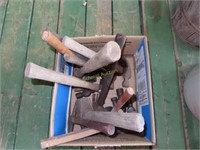 Assortment of hammers.