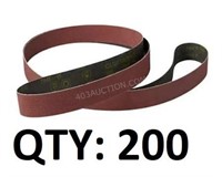 Case of 200 - 3M Cubitron II Cloth Belts NEW $600