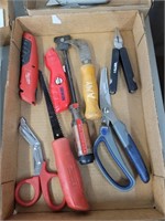 Box cutters, multi-tool, large scissors