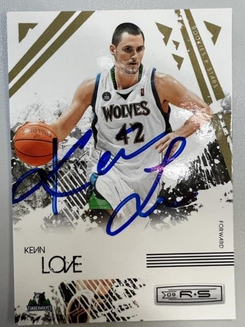 Wolves Kevin Love Signed Card with COA