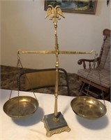 22in Tall Vintage Metal Table Scale