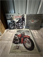 4 Harley Davidson Hard Cover Books