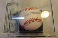Signed Baseball in plastic case "unknown"