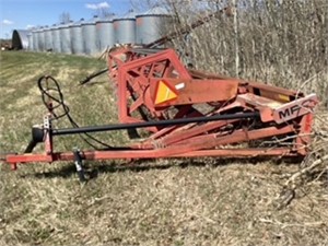 Massey Pto swather 28ft. Canvas poor