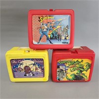 (3) PLASTIC LUNCH BOXES