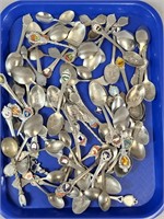 LARGE ASSORTMENT OF SOUVENIR SPOONS