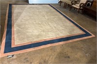 Masland Creme and Blue Area rug