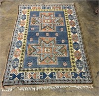 Tinnin Carpets Turkish Kilim Hand Knotted Wool Rug