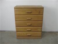3'x 16.75"x 45" Wood Five Drawer Dresser See Info