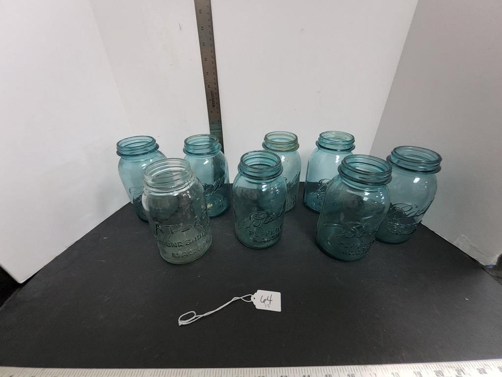 Blue Canning Jars