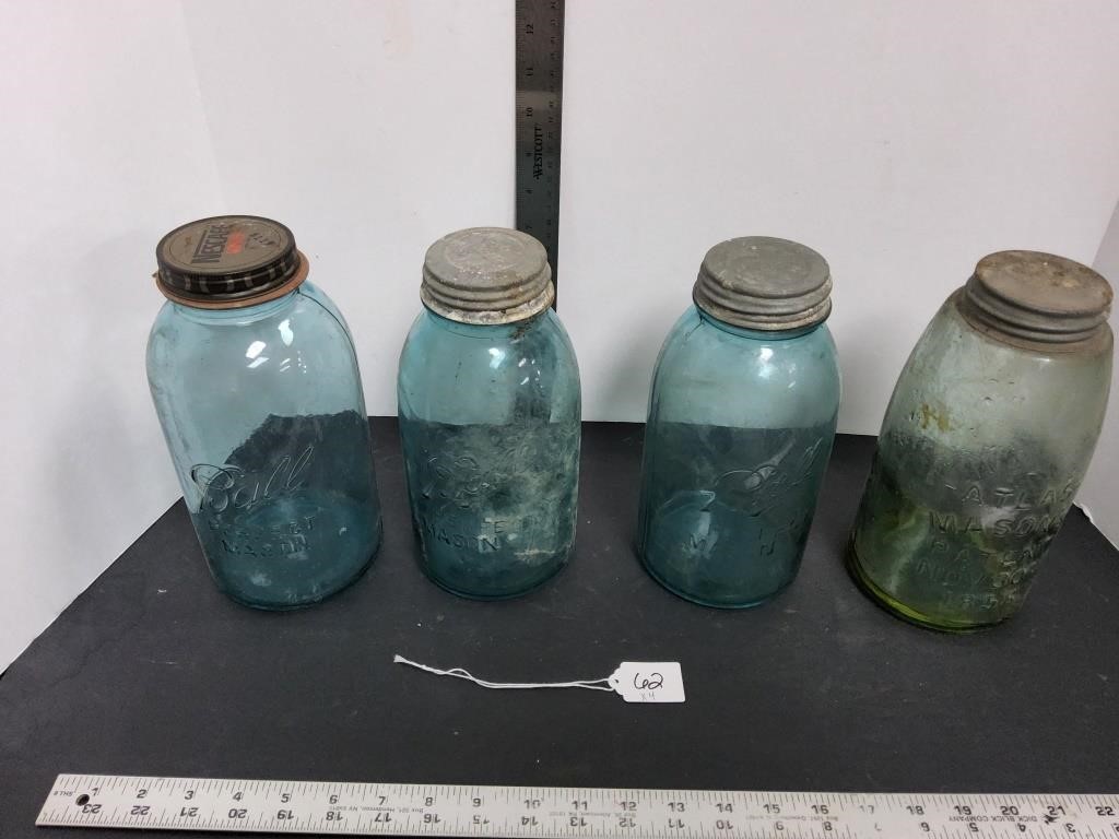 Blue Canning Jars