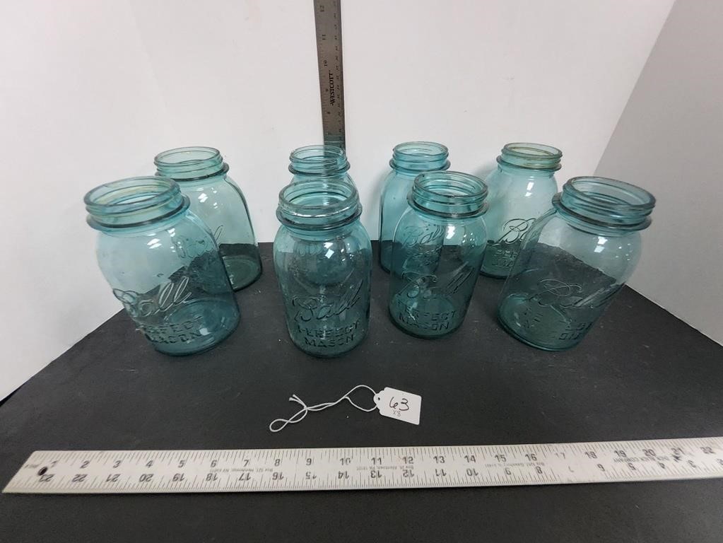 Blue Canning Jars