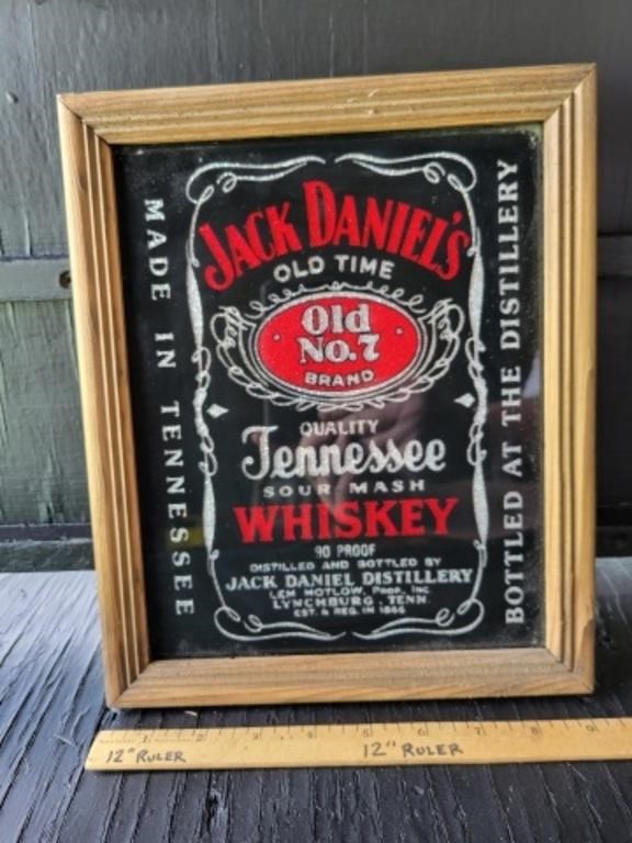 JACK DANIEL'S WHISKEY GLASS SIGN