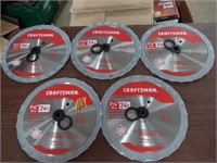 5 Craftsman 7-1/4" 24T Circular Saw Blades