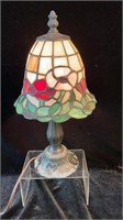 Stained Glass Accent Lamp, 13" h.