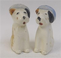 Occupied Japan Anthropomorphic Dogs in Berets