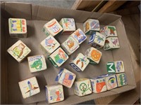 VINTAGE WOODEN ALPHABET BLOCKS