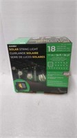$40 solar string lights 18 LED bulbs untested
