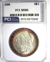 1889 Morgan PCI MS65 Nice Rim Color