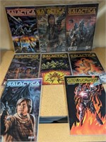 Lot of 8 Battlestar Galactica Comic Books
