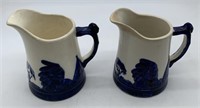 2 Old Sleepy Eye pottery pitchers