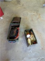 Ammo boxes of misc. Outdoor gear
