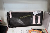 "N" MONOGRAMMED POUCH