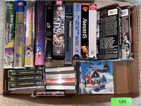 ASST. VHS TAPES, CD'S & CASSETTES
