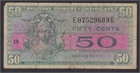 US Military Payment Certificate 50 Cent Series 521