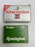 Winchester Super X 12 GA Slug and Remington 20 GA