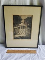 Webster Hall Dartmouth College Signed Print