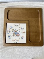 Vintage Cheese/Cracker Tray