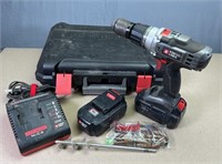 Porter Cable Drill, Batteries, Charger & Case