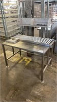 MEAT/PRODUCT LABELING ROLLER TABLE, STAINLESS