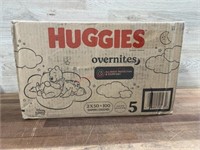 Huggies size 5 diapers overnights