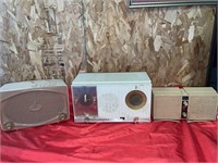 Three vintage radios