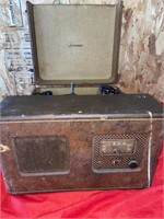 Vintage fire stone record player