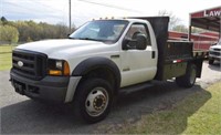 2007 FORD F-450 FLAT BED WORK TRUCK