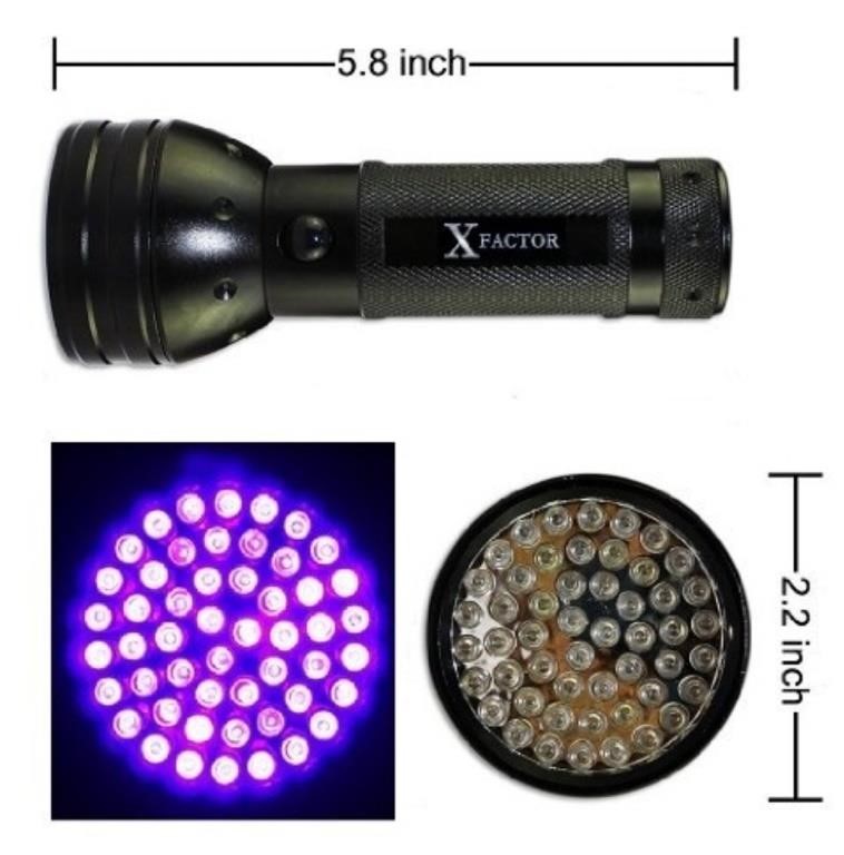 XFactor 51 LED Ultraviolet UV BLACK LIGHT