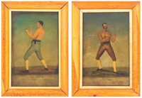 English Regency Style Portraits of Pugilists, 2