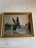 Man on a horse photo