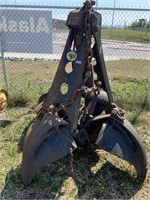 Heavy duty 4 piece scoop attachment for a crane or