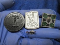 3 plastic nazi germany military pins