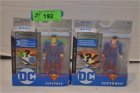 Two Collectible Superman Heroes Unite Figurines